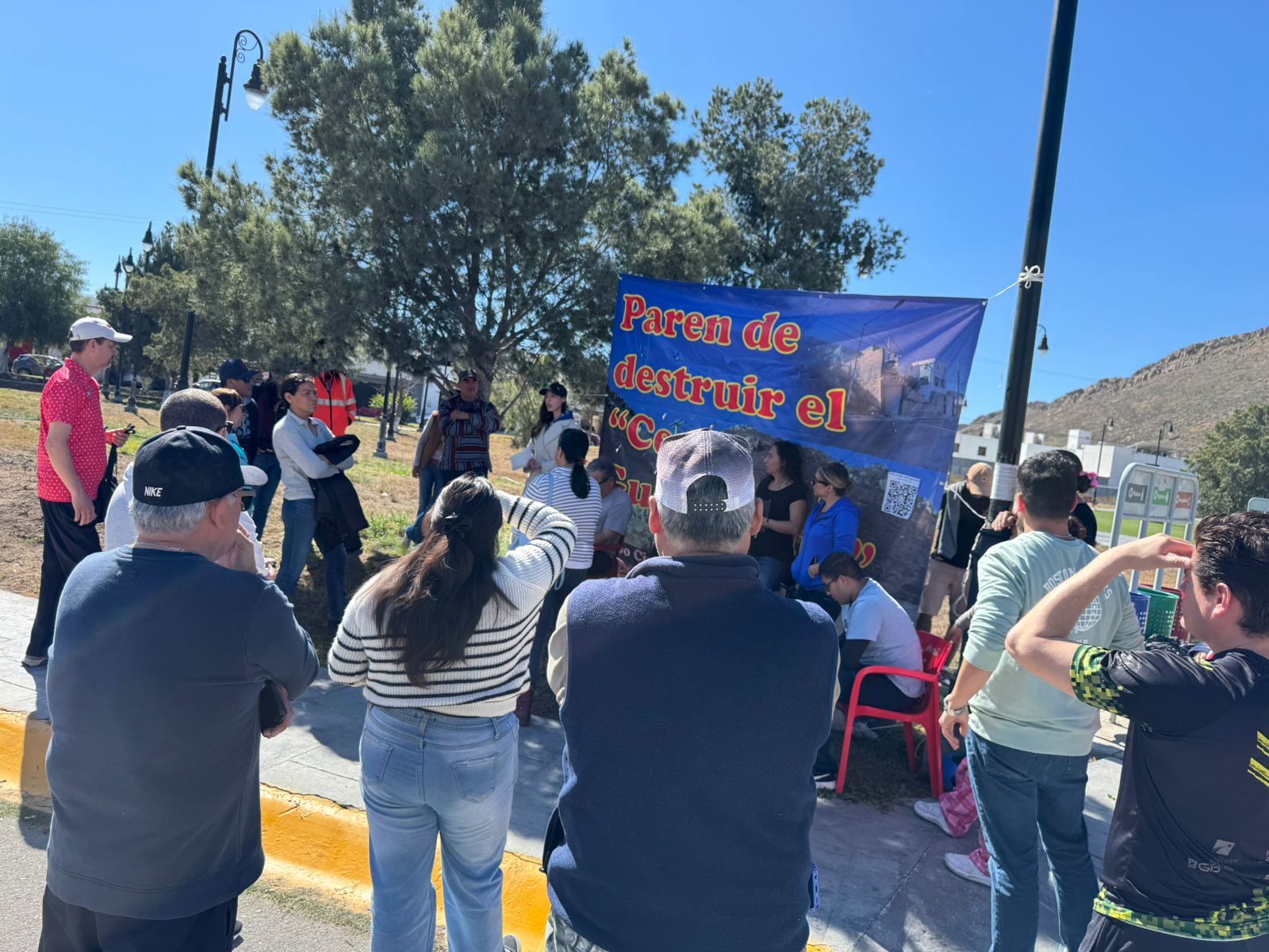 Mantienen movimiento en defensa de cerro en Ramos Arizpe