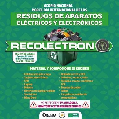 Recibirán residuos de los aparatos eléctricos y electrónicos